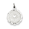 Sterling Silver Special Mom Disc Charm