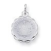 Sterling Silver 5/8in Graduation Day Disc Charm
