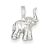 Sterling Silver 5/8in Elephant Raised Trunk Charm