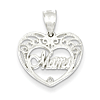 Sterling Silver Mama Heart Charm