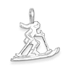 Sterling Silver Skier Pendant
