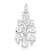 3/4in Cara Vaca Crucifix Charm - Sterling Silver
