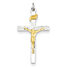 Sterling Silver Vermeil 1in INRI Crucifix