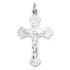 Sterling Silver 1.5in Budded Crucifix