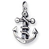 1in Sterling Silver 3-D Mariner's Cross Pendant