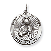 Sterling Silver 1in St. Jude Thaddeus Pray For Us Medal