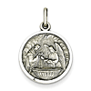 Sterling Silver 3/4in Baptism Medal