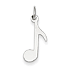 Sterling Silver 5/8in Musical Note Charm