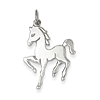 Sterling Silver Flat Horse Pendant