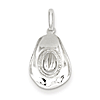 Sterling Silver Cowboy Hat Charm 5/8in