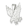 Sterling Silver Diving Eagle Pendant 15/16in