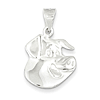 Sterling Silver 3/4in Pig Head Charm