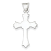 Sterling Silver 1in Budded Cross Pendant