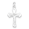 Sterling Silver Crucifix Cross Charm 3/4in