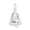 Sterling Silver Moveable Bell Charm