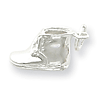 Sterling Silver Polished Baby Shoe Charm