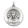 Confirmation Medal Charm 3/4in - Sterling Silver