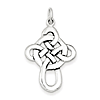 1 1/8in Celtic Cross - Sterling Silver