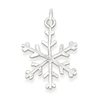 Sterling Silver 7/8in Snowflake Pendant