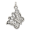 Sterling Silver Antique Butterfly Charm