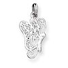 Sterling Silver 3/4in Slender Butterfly Charm