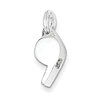 Sterling Silver Polished Whistle Charm
