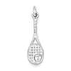 Sterling Silver Tennis Racket Charm