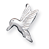Sterling Silver 3/4in 3-D Hummingbird Charm