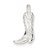 Sterling Silver 1in Cowboy Boot Charm