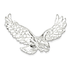Sterling Silver 1 3/8in Outstretched Eagle Pendant