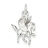 Sterling Silver 5/8in Pegasus Charm