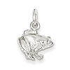 Sterling Silver 1/2in Open Back Frog Charm