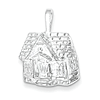 Sterling Silver 5/8in House Charm