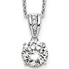 Sterling Silver & Gold-plated 8mm CZ Necklace with XO Gallery