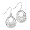 Sterling Silver 1 3/4in Filigree Dangle Earrings