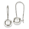 Sterling Silver 10mm Ball Dangle Earrings