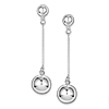 Sterling Silver 14mm Ball Dangle Earrings