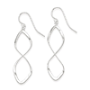 Sterling Silver Figure Eight Dangle Earrings 2in