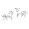 Sterling Silver Unicorn Mini Earrings