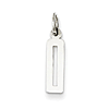 Sterling Silver Small Elongated Number 0 Pendant