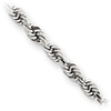 14kt White Gold 2.50mm Diamond-cut Rope Chain
