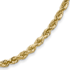 14kt Yellow Gold 3mm Diamond-cut Rope Chain