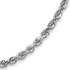 14k White Gold 20in Diamond-cut Rope Chain 3mm