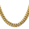 10k Yellow Gold Men's 24in Hollow Miami Cuban Link Chain 9.3mm