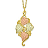 10k Tri-Color Black Hills Gold Leaf Necklace