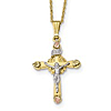 10k Black Hills Gold INRI Crucifix Necklace