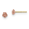 10k Black Hills Gold Tiny Rose Post Earrings