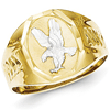 10kt Yellow Gold Men's Eagle Ring