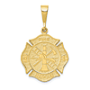 10k Yellow Gold Fire Department Rescue Pendant