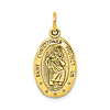 10k Yellow Gold St. Christopher Pendant 5/8in